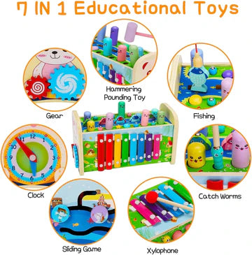 7 in 1 Wooden Hammering Toy