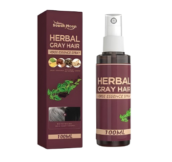 𝗛𝗲𝗿𝗯𝗮𝗹 𝗚𝗿𝗮𝘆 𝗛𝗮𝗶𝗿 𝗩𝗲𝗿𝘀𝗲 𝗘𝘀𝘀𝗲𝗻𝗰𝗲 𝗦𝗽𝗿𝗮𝘆 𝟭𝟬𝟬𝗺𝗹, 𝗗𝗮𝗿𝗸 𝗔𝗻𝘁𝗶 ...