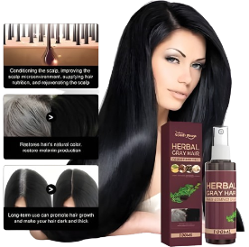 𝗛𝗲𝗿𝗯𝗮𝗹 𝗚𝗿𝗮𝘆 𝗛𝗮𝗶𝗿 𝗩𝗲𝗿𝘀𝗲 𝗘𝘀𝘀𝗲𝗻𝗰𝗲 𝗦𝗽𝗿𝗮𝘆 𝟭𝟬𝟬𝗺𝗹, 𝗗𝗮𝗿𝗸 𝗔𝗻𝘁𝗶 ...